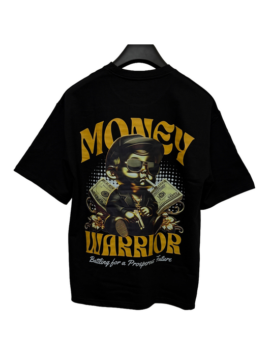 Money Warrior – Oversized Black Tee