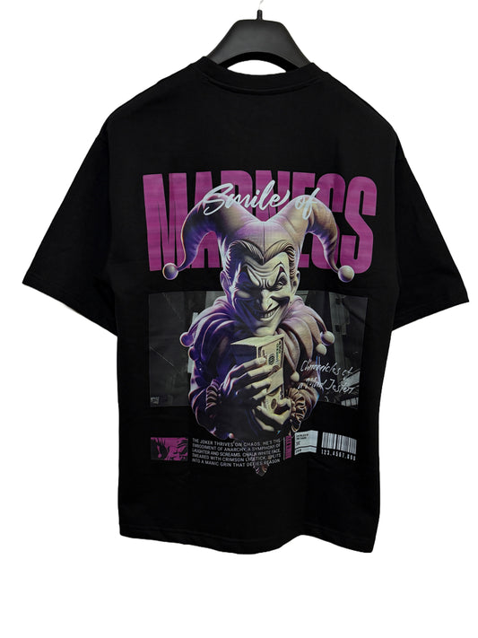 Smile of Madness – Purple Joker Oversized Tee