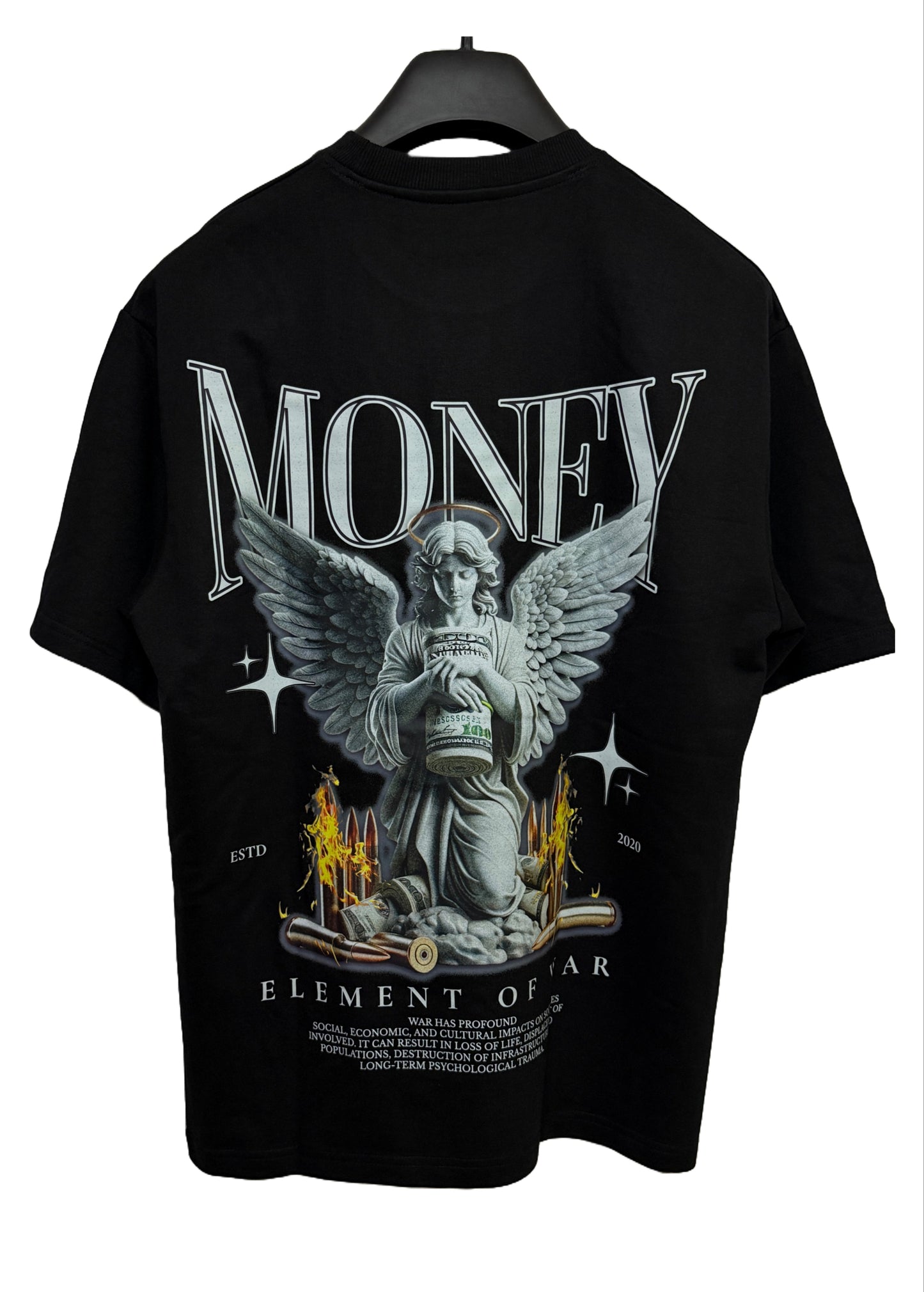 Element of War – Money Statue Oversized Tee
