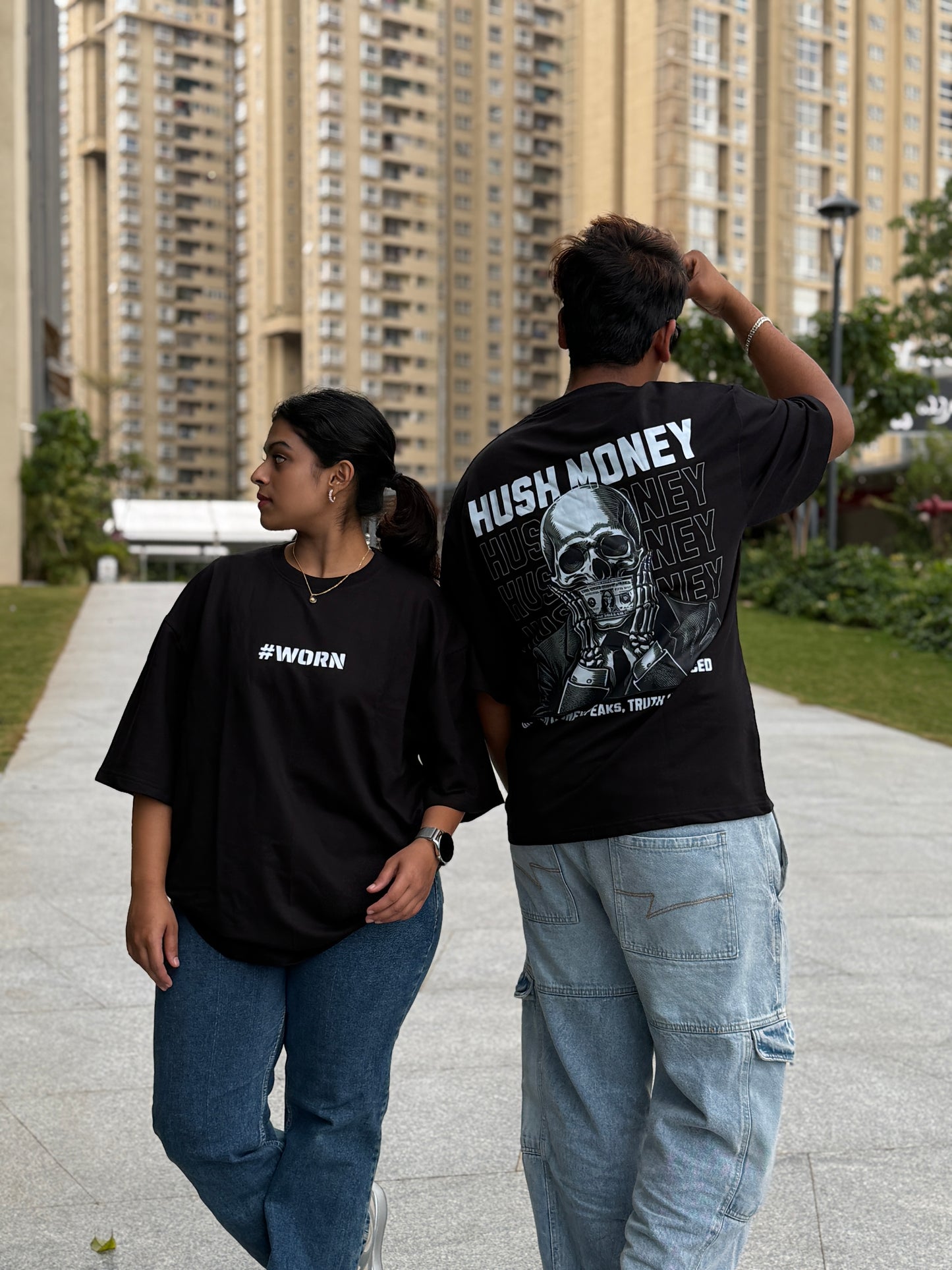 Hush Money – Truth in Silence Oversized Tee