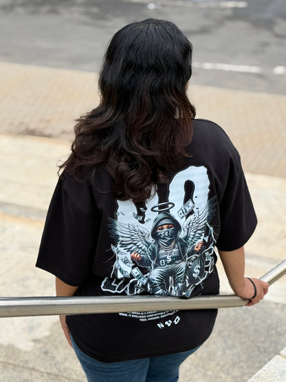 No Excuses – Fallen Angel Oversized Tee