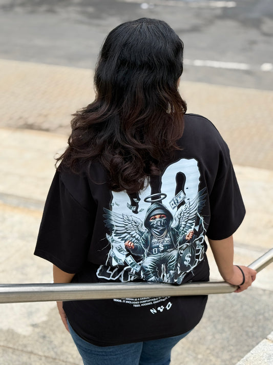 No Excuses – Fallen Angel Oversized Tee