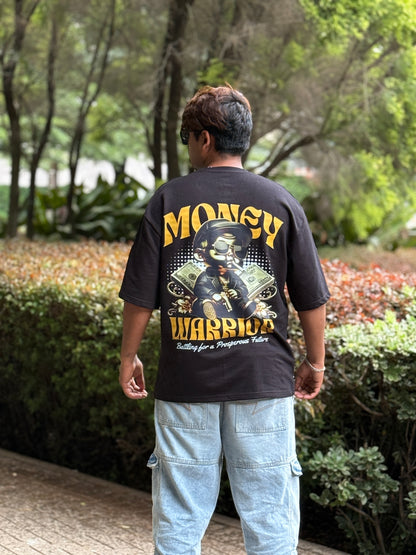 Money Warrior – Oversized Black Tee