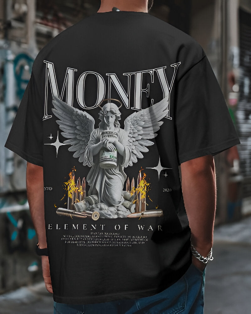 Element of War – Money Statue Oversized Tee